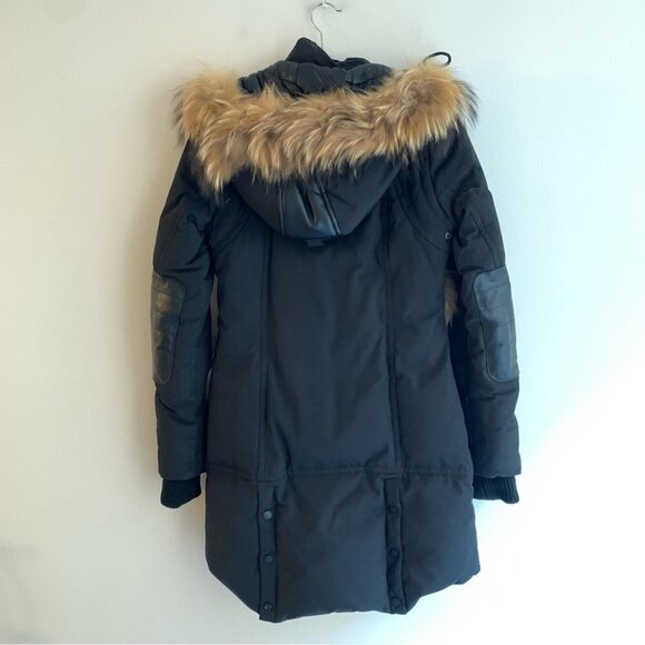 Nicole Benisti Nb Series Down Filled Fur Trim Parka Coat Jacket Black Size XS - Picture 13 of 16